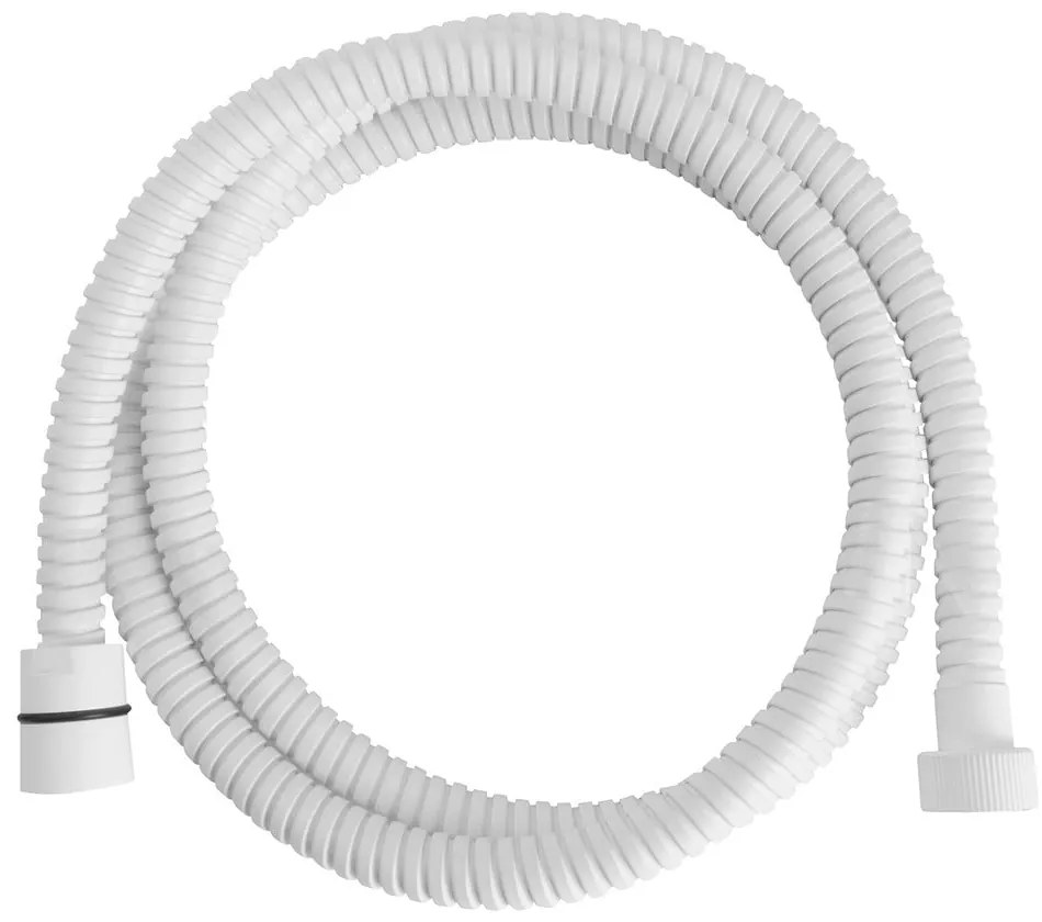 Biela mosadzná sprchová hadica Powerflex – Sapho