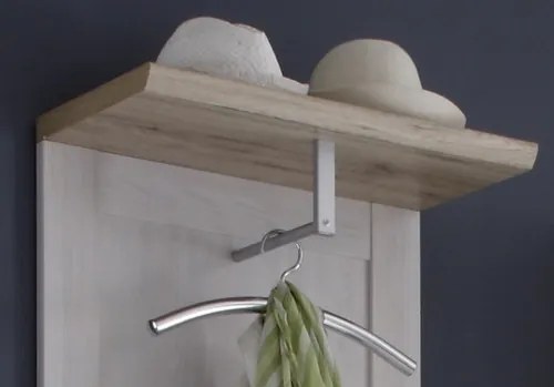 Vešiakový panel Romance, smrekovec/dub