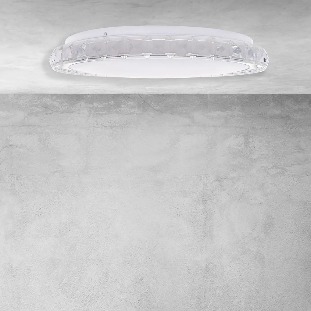 Stropné LED svietidlo Layla, 1x LED 33w, 3000-6000k, w/ch, s ovládačom