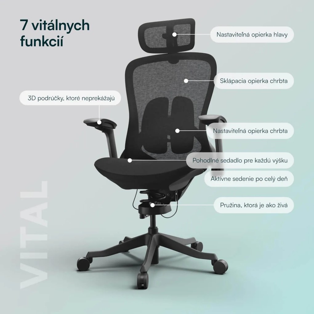 Liftor Vital, čierna