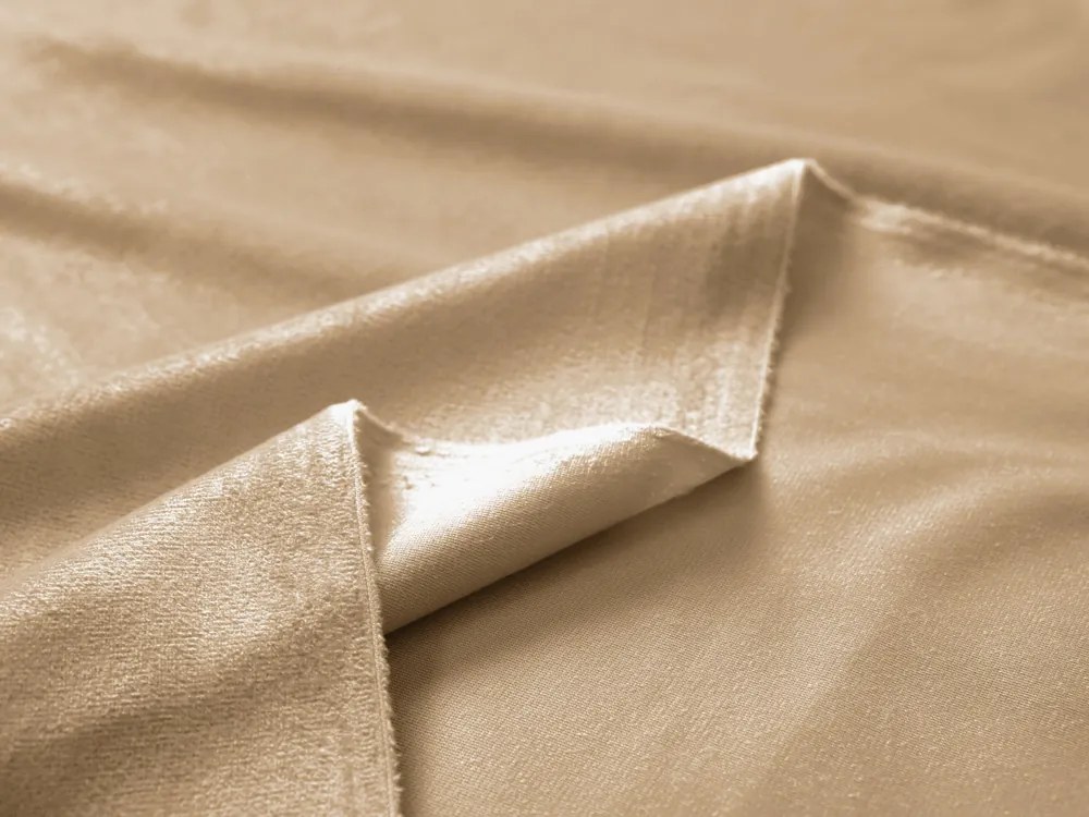 Zamatová látka Velvet Prémium SVP-006 Pieskovo béžová - šírka 280 cm