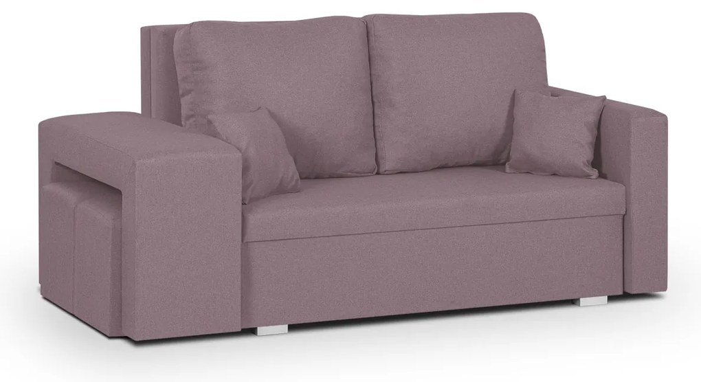 Pohovka pre 2 osoby s funkciou spania DOLAR 2 Ružová