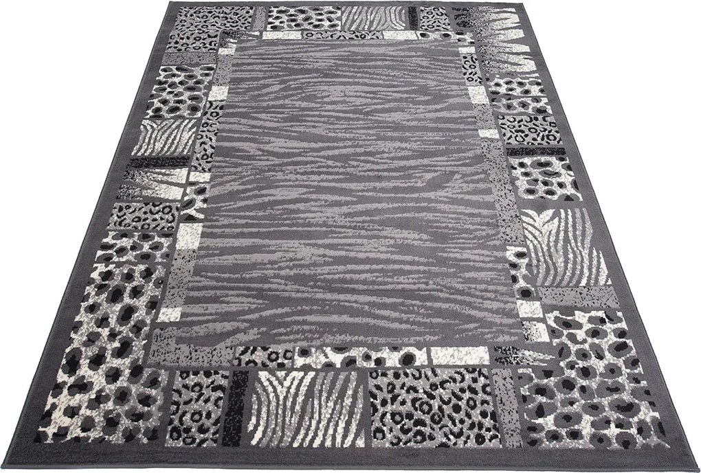 TA Koberec J316A DARK GRAY CHEAP PP CRM Sivý (tmavý) Obdĺžnikový Rozmer: 120x170 cm