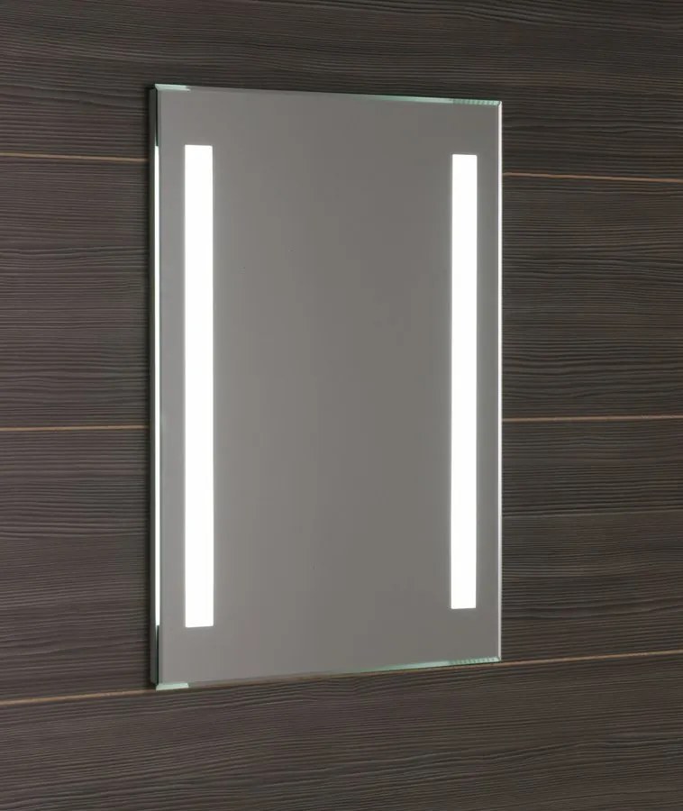 Aqualine Aqualine, LED podsvietené zrkadlo 50x70cm, gombíkový vypínač, ATH5