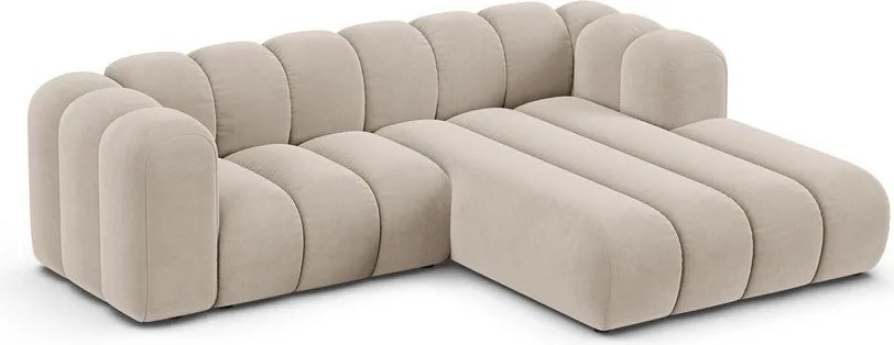 Béžová rohová pohovka (pravý roh) Lupine – Micadoni Home