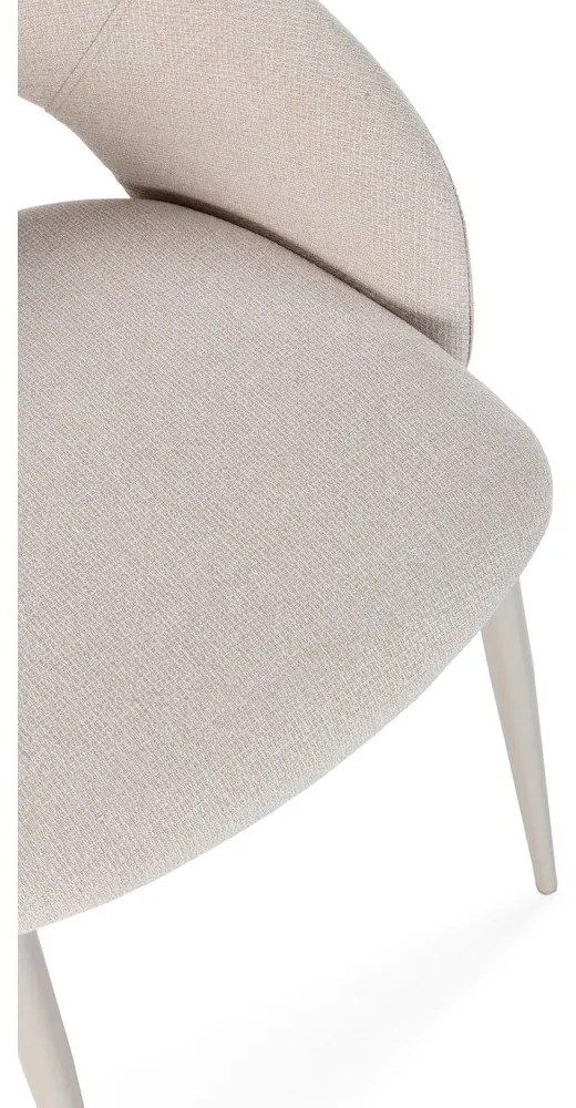 Béžové čalúnené jedálenské stoličky v súprave 2 ks Lia – Marckeric