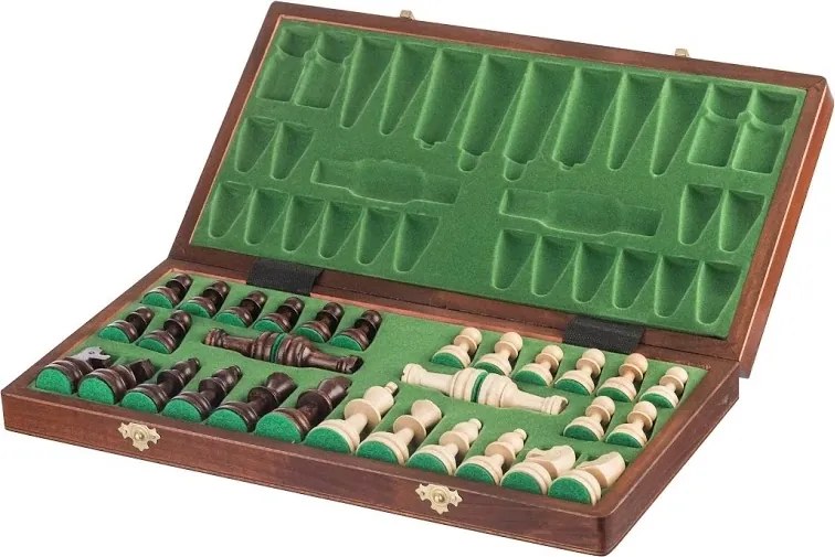 ČistéDrevo Drevené šachy 41 x 41 cm