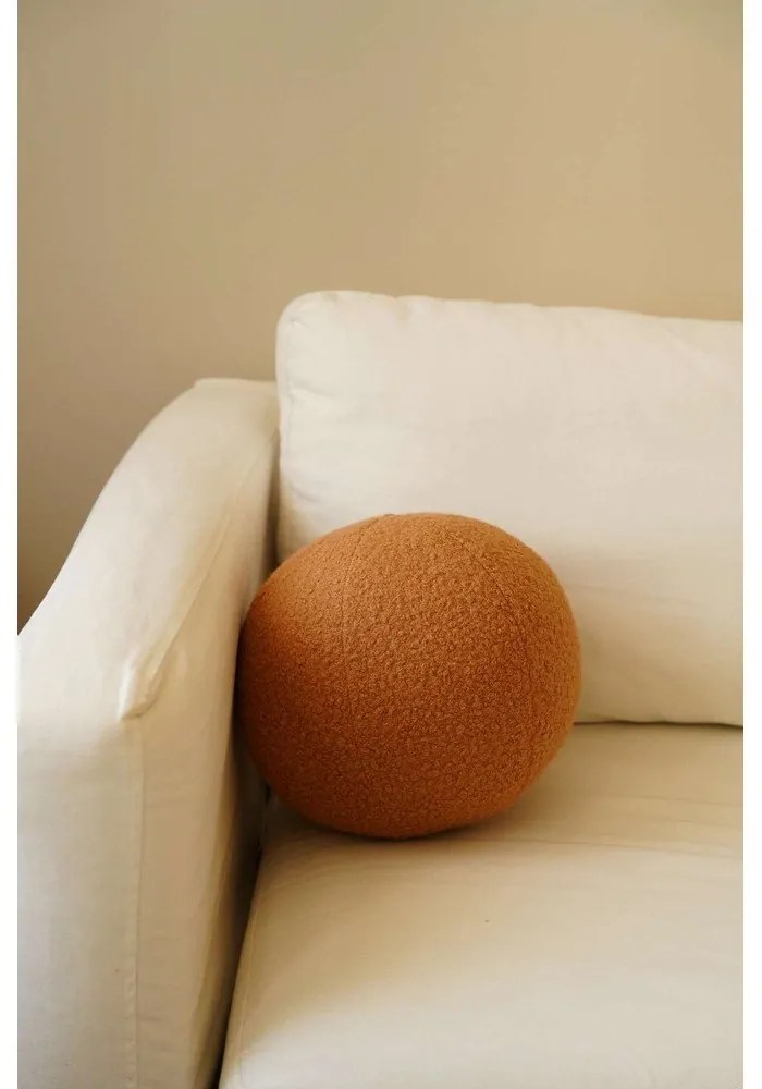 Dekoračný vankúš z materiálu buklé ø 25 cm Top – Mioli Decor