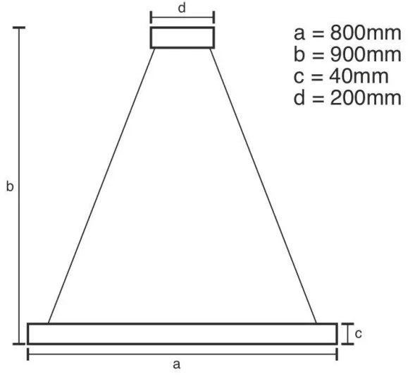 LED Stmievateľný luster na lanku LED/55W/230V 3000-6500K + diaľkové ovládanie