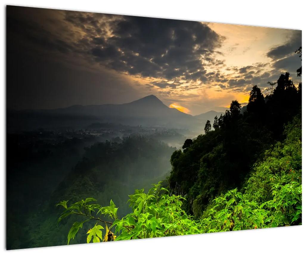 Obraz - zelená horská krajina (90x60 cm)