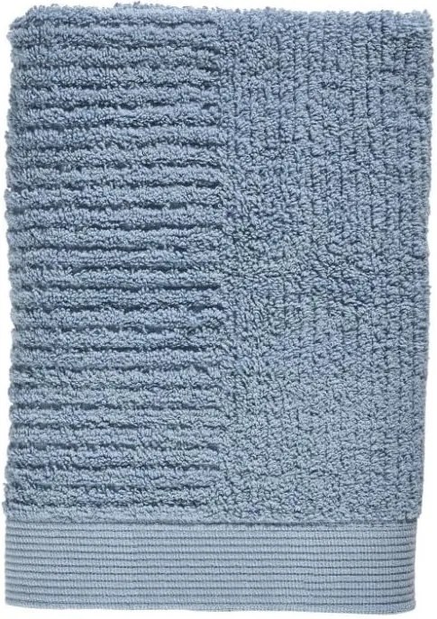 Modrý uterák zo 100% bavlny Zone Classic Blue Fog, 50 × 70 cm
