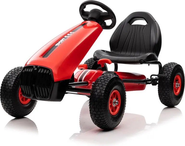 LEAN CARS Pedálová motokára G208 červená