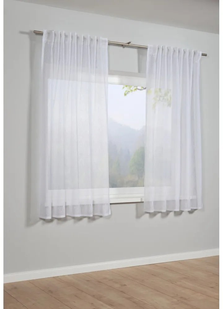 Biela záclona 175x140 cm Grafik - Gardinia