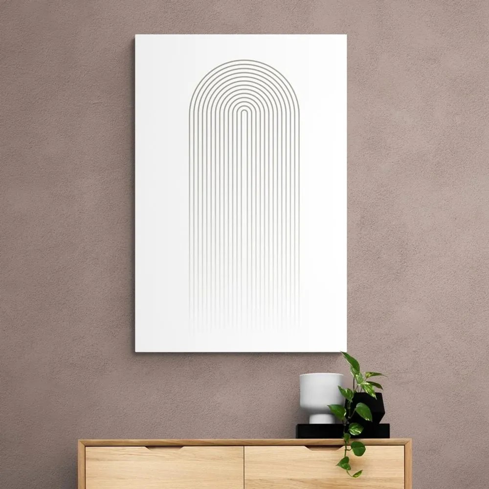 Obraz minimalistická dúha Mid-Century