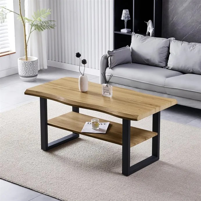 Autronic BONTEC Konferenčný stolík 120x60cm, mdf, sivý dub, CT-F4212 GREY Farba: Šedá