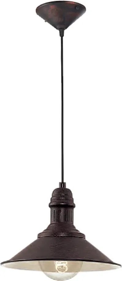 Brilagi - Závesný luster na lanku FORGE 1xE27/60W/230V pr. 22 cm hnedý