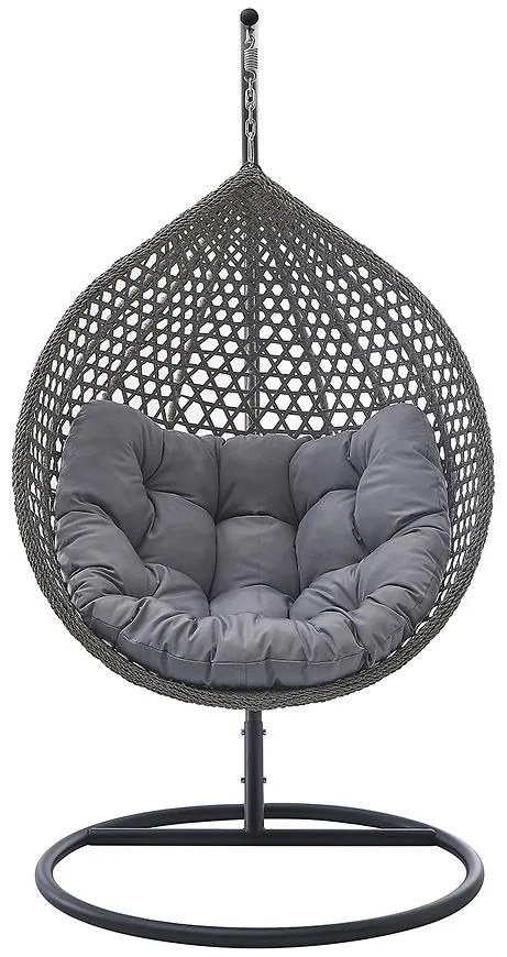 Hojdacie kreslo Izeda 2 sivý s poduška