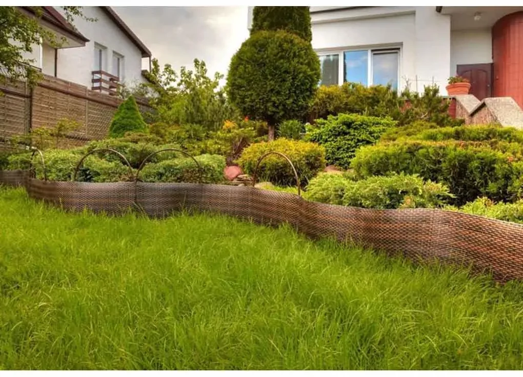 Zástena na balkón LEGI 3 x 1 m, ratan, žíhaná prírodná ZJSG03609RD08