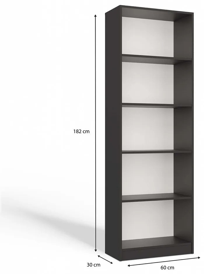 Regál Refarencios 3 (antracit). Akcia -23%. Vlastná spoľahlivá doprava až k Vám domov. 1132617