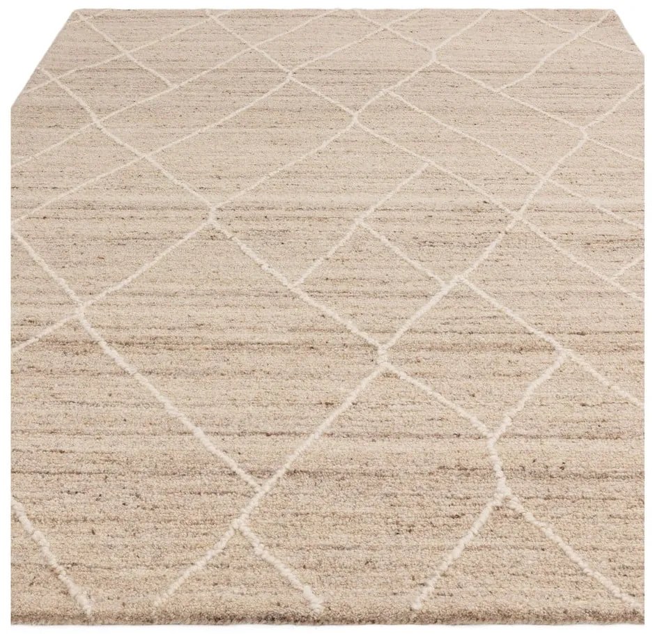 Vlnený koberec v prírodnej farbe 160x230 cm Noah – Asiatic Carpets
