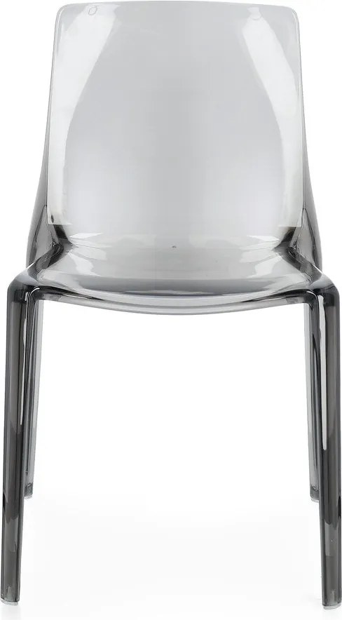 Sivá plastová záhradná stolička Adele – Bizzotto