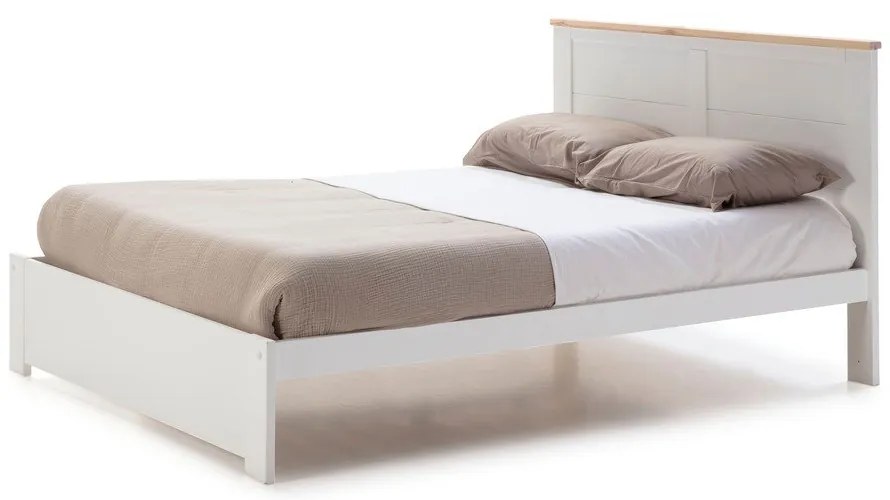 Biela dvojlôžková posteľ 140x190 cm Akira - Marckeric