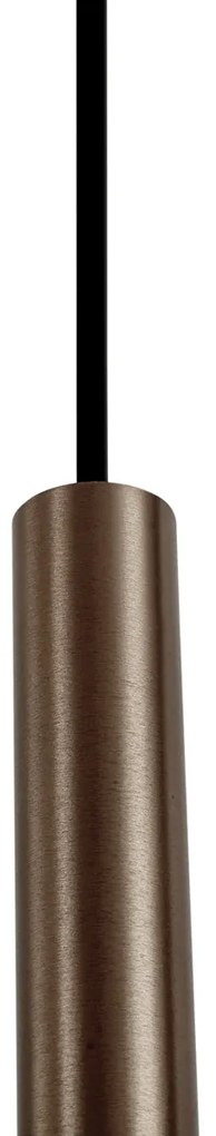 Moderný koľajnicový systém s 6 závesnými svetlami bronzový 1-fázový - Slimline Keno