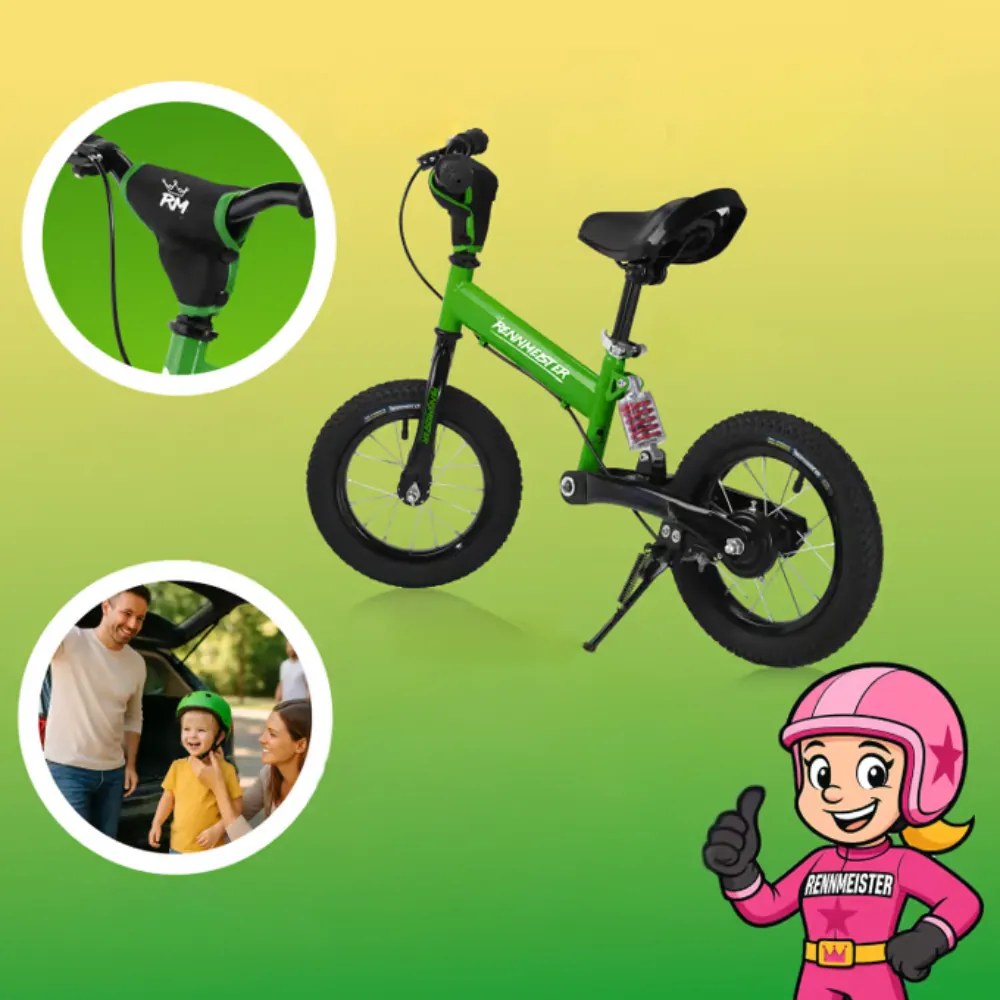 Rennmeister Detské odrážadlo QUIDO, od 3 rokov, zelená