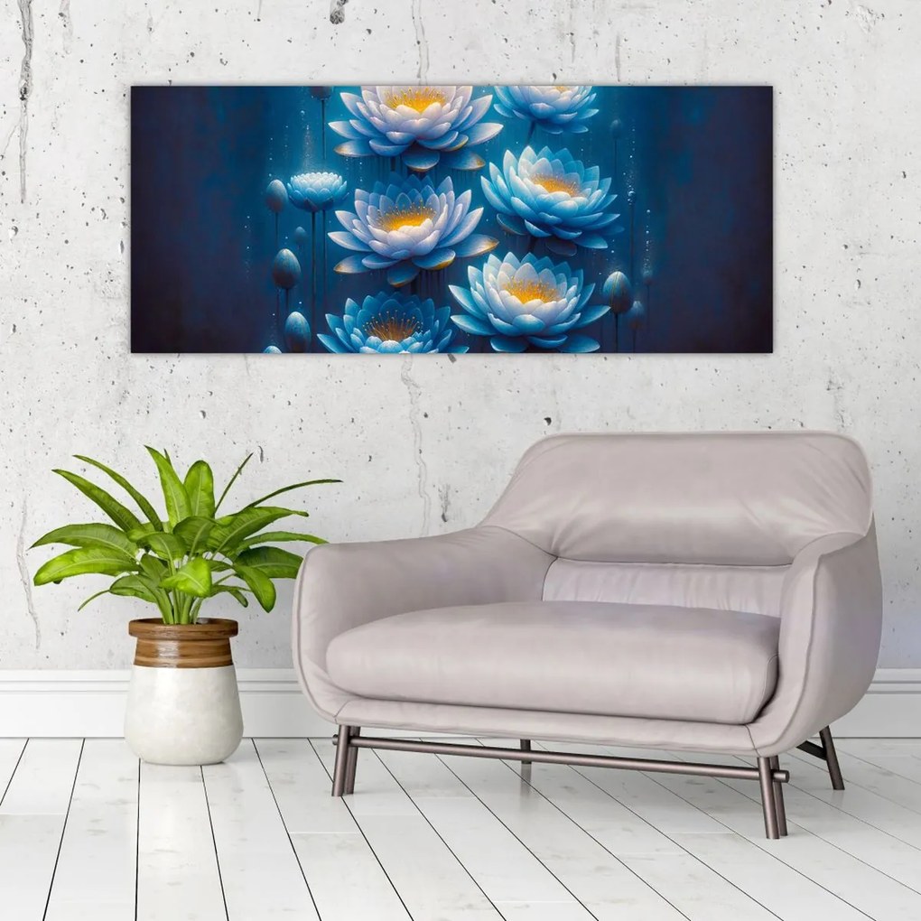 Obraz - Lekná pod hladinou (120x50 cm)