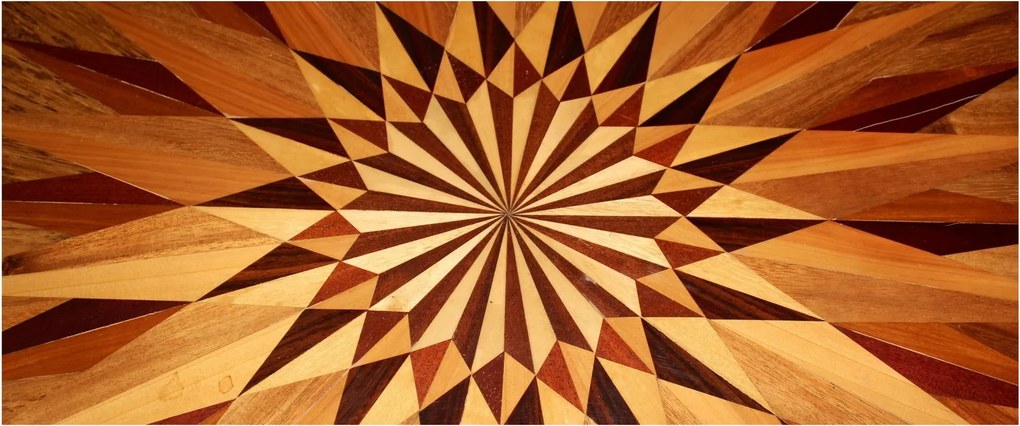 Obraz - Drevená koláž (120x50 cm)