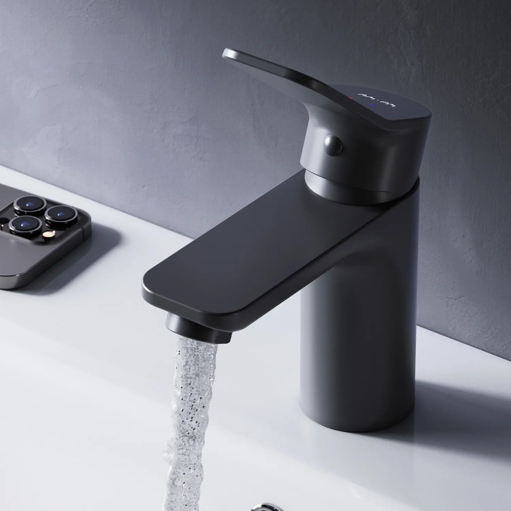 Umývadlová batéria AM.PM X-Joy FXA02122 jednopáková, čierna