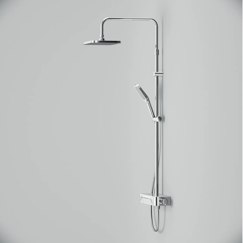 Sprchový systém AM.PM Func F07FA200 s termostatickou poličkovou batériou, chróm