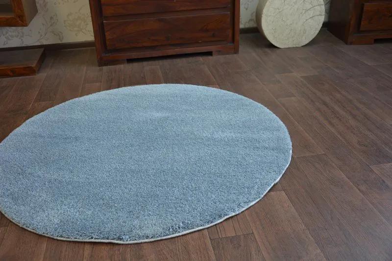 Okrúhly koberec SHAGGY MICRO sivá Veľkosť: kruh 80 cm