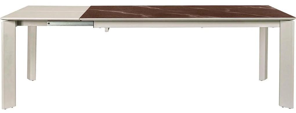 Rozkladací stôl „Briva Taupe", 90 x 220 x 76 cm