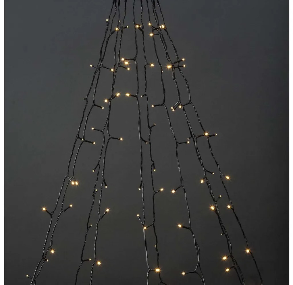 Nedis WIFILXT01W200 - LED Vianočný záves 200xLED/8 funkcií 10x2m IP65 Wi-Fi Tuya