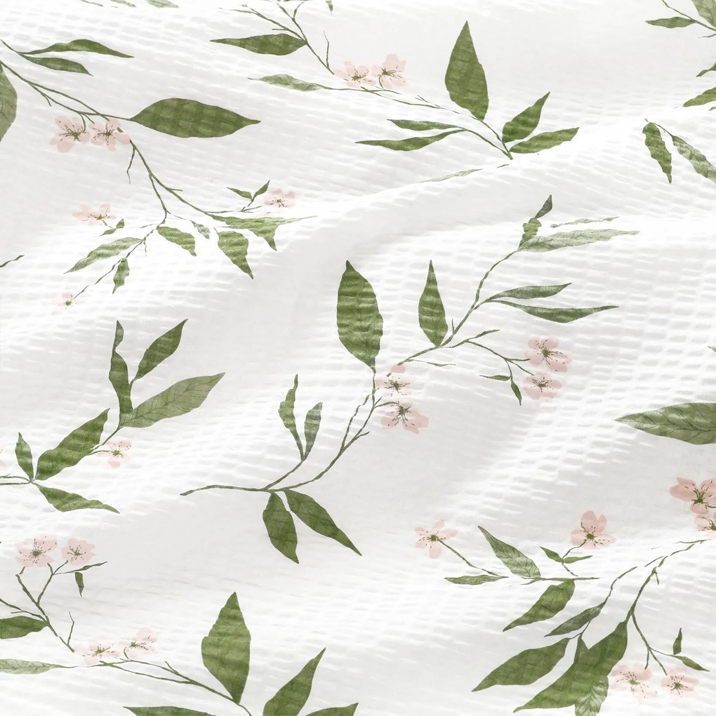 Goldea krepové posteľné obliečky - vôňa jazmínu 140 x 200 a 70 x 90 cm