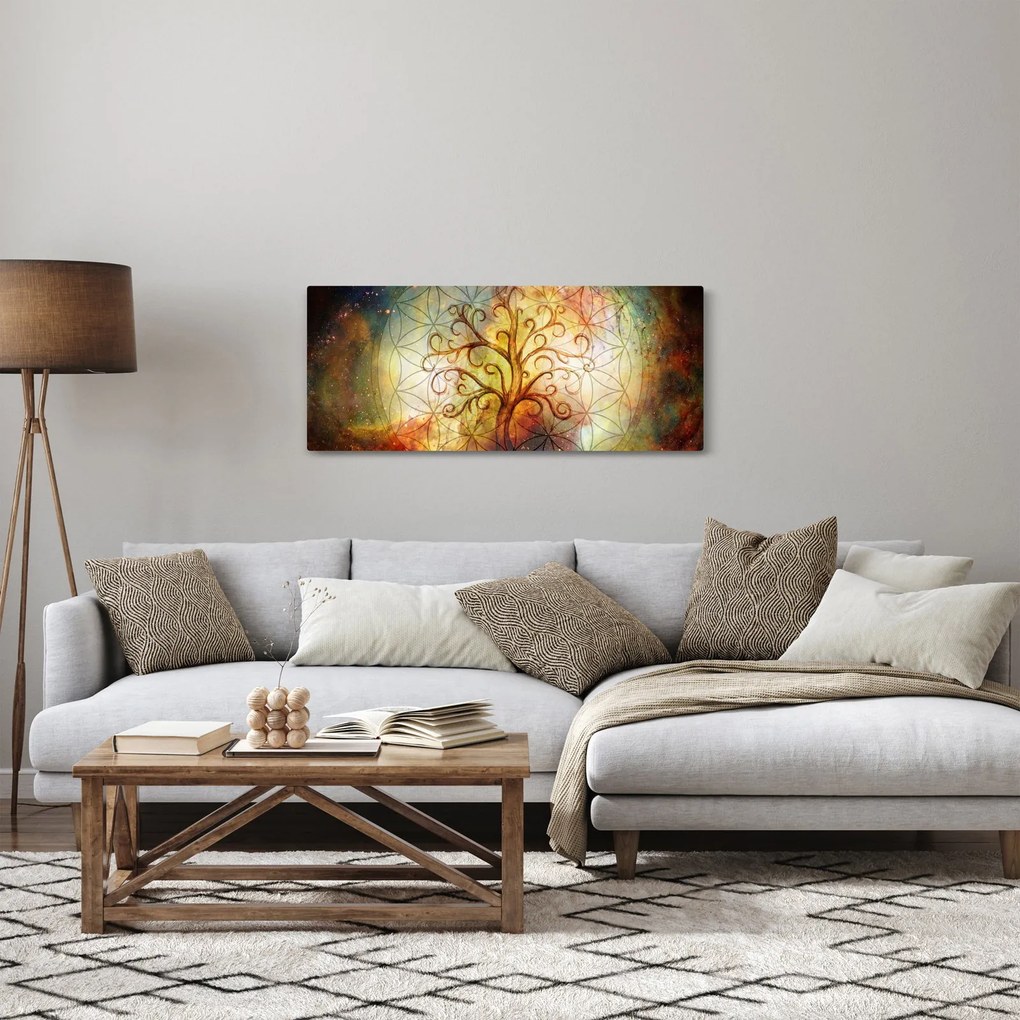 Abstraktný obraz stromu (120x50 cm)