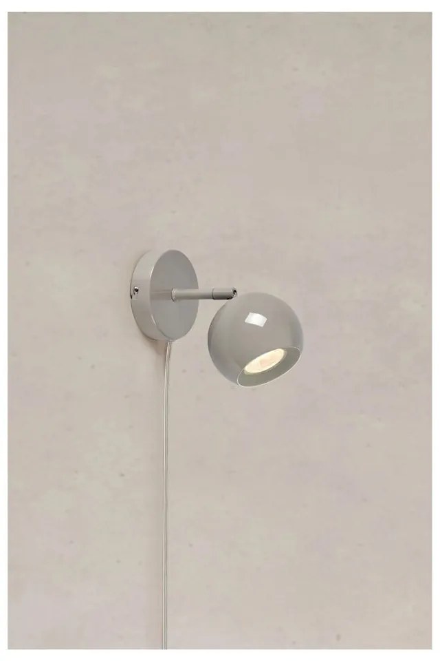 Sivobéžové nástenné svietidlo do zásuvky Pop – Markslöjd