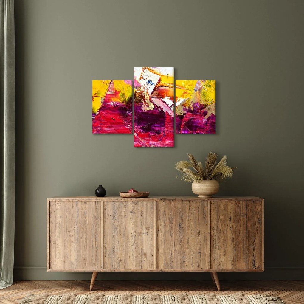Obraz abstrakcie - maľba (90x60 cm)