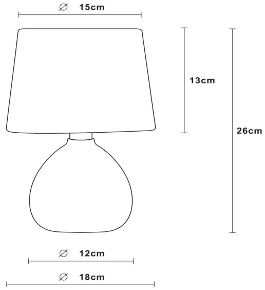 Lucide 47506/81/36 - Stolná lampa RAMZI 1xE14/40W/230V