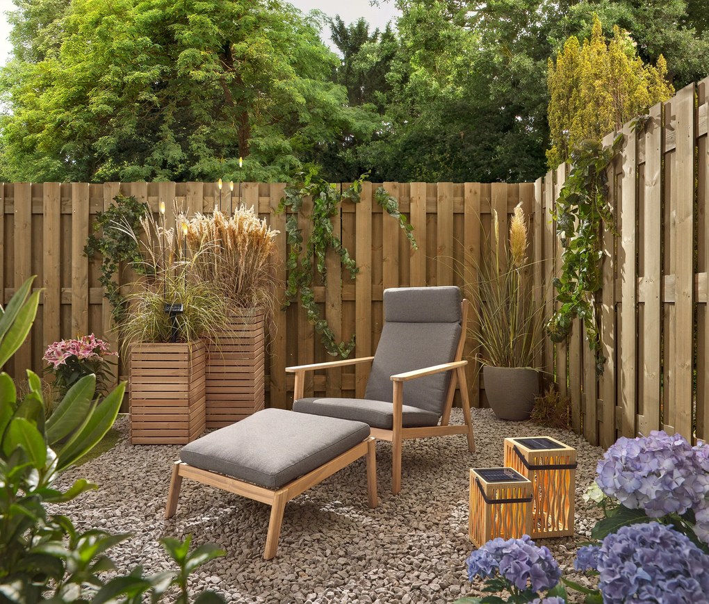 Bambusový solárny lampáš, malý