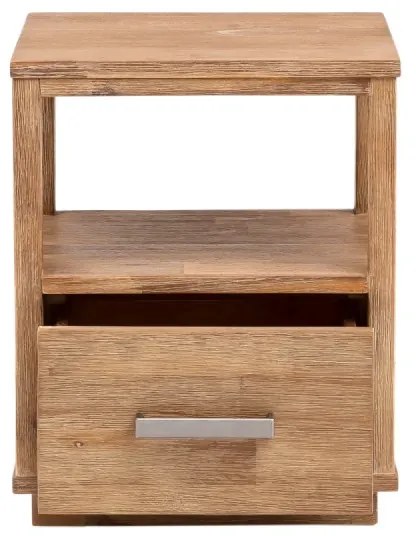 furniture-nabytek.cz - Masívny nočný stolík Woodville z akácie, lakovaný, hnedý