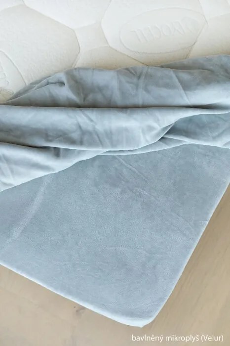 Napínacia plachta na posteľ - svetlosivé Hladká bavlna štandard 240/260