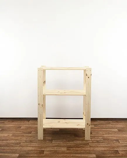 DREVENÝ REGÁL Maxi 3M 115x80x50 - BOROVICA