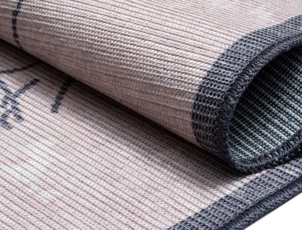 Kusový koberec Lena II CA30025 grau – na von aj na doma, 160x230, šedá, chodba / predsieň, My Flair