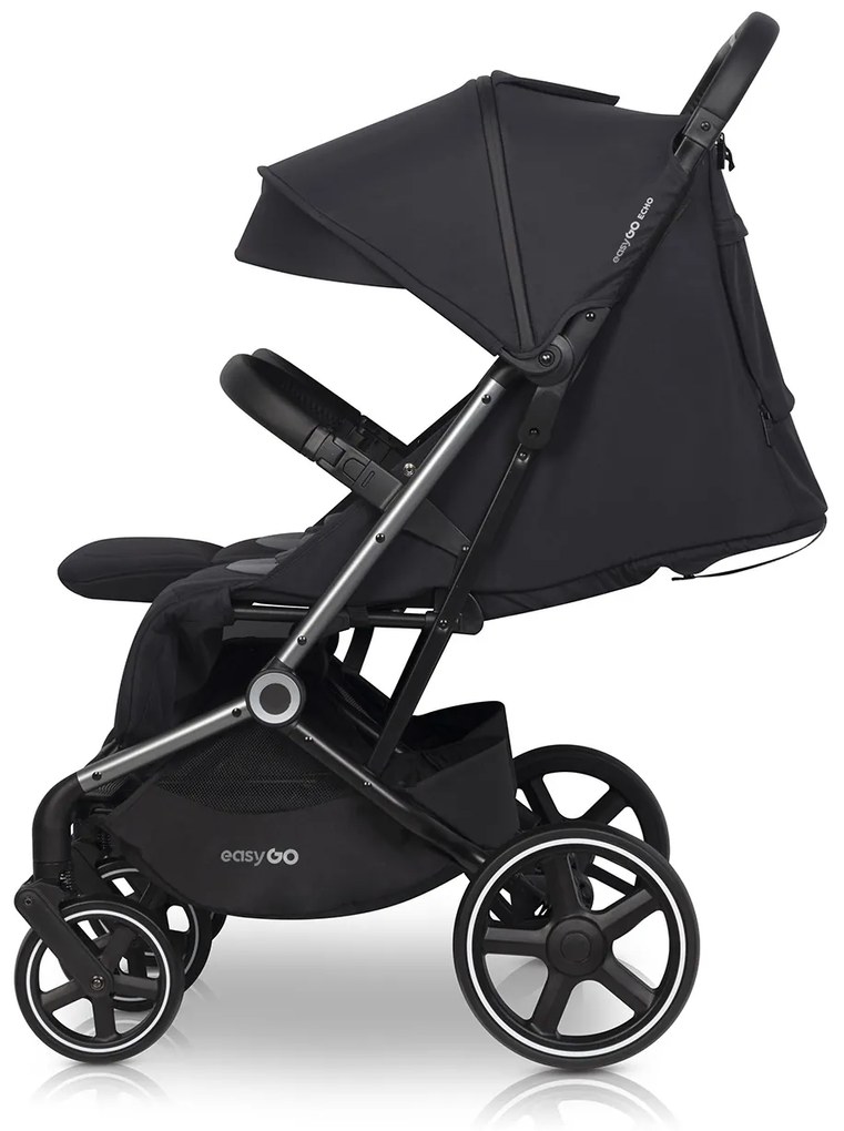 Súrodenecký kočík EasyGo Echo Ebony Black