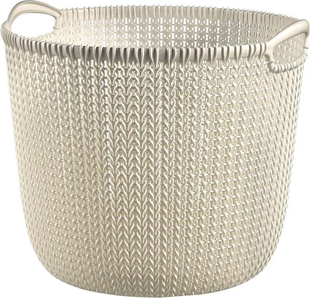 Curver KNIT 226388 Úložný kôš 30 l, biely
