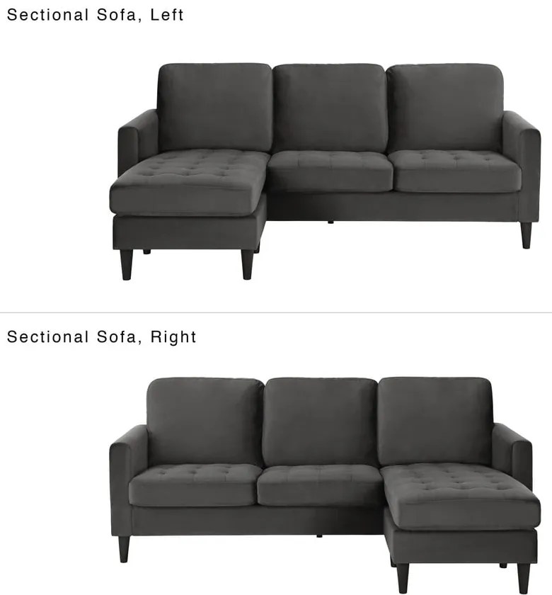 Sivá rohová pohovka Strummer - CosmoLiving by Cosmopolitan