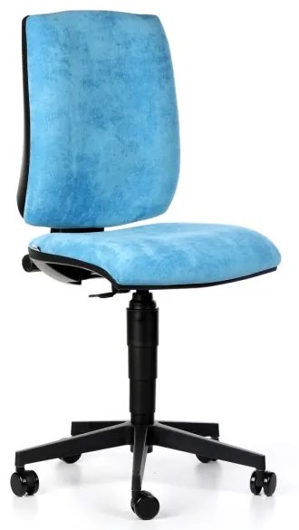 Antares Kancelárska stolička FIGO bez podpierok rúk, permanentný kontakt, modrá