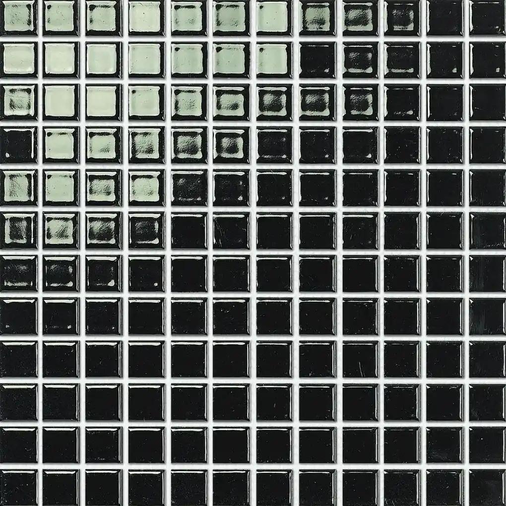 Keramická mozaika Premium Mosaic černá 30x30 cm lesk MOS23BK | BIANO